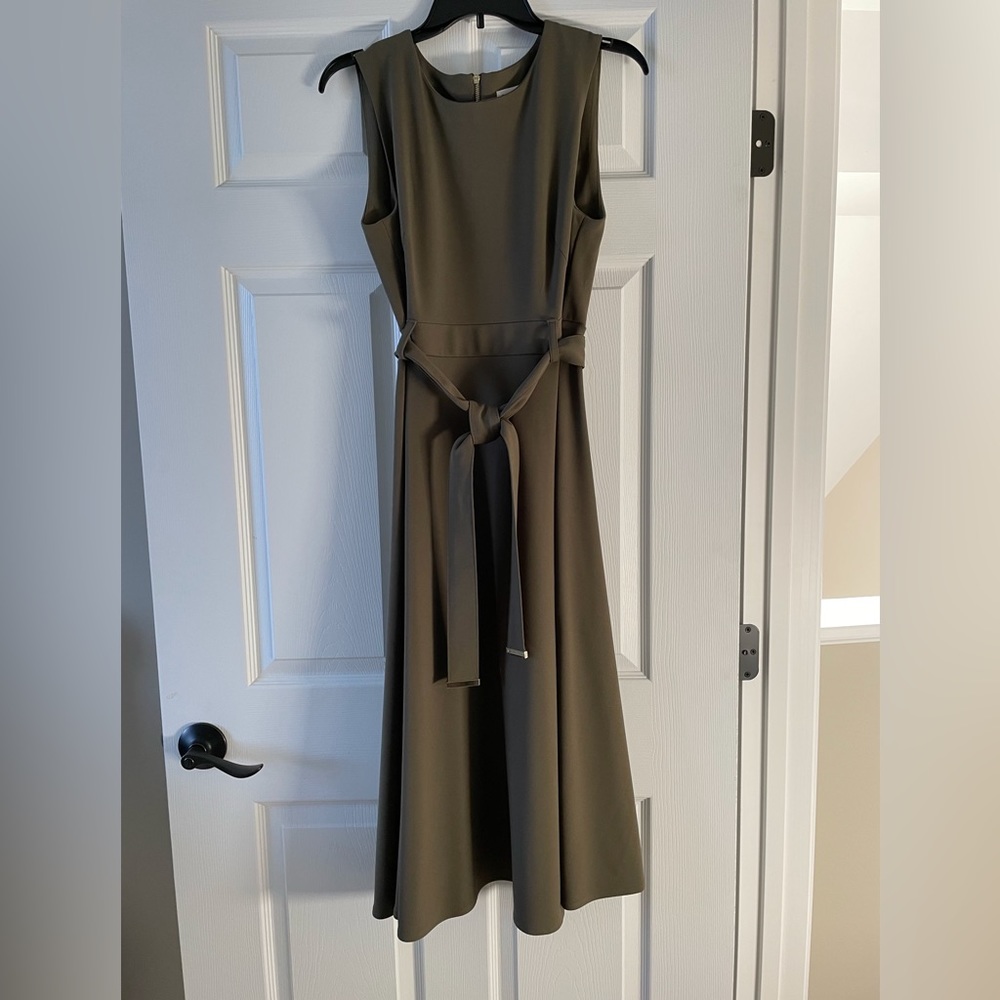 Calvin Klein Olive Green Dress